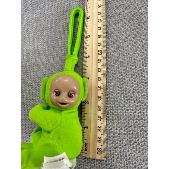 Vintage 2000 Teletubbies Plush Clip On Keychain Dipsy Plush Green itsy bitsy - Picture 6 of 6